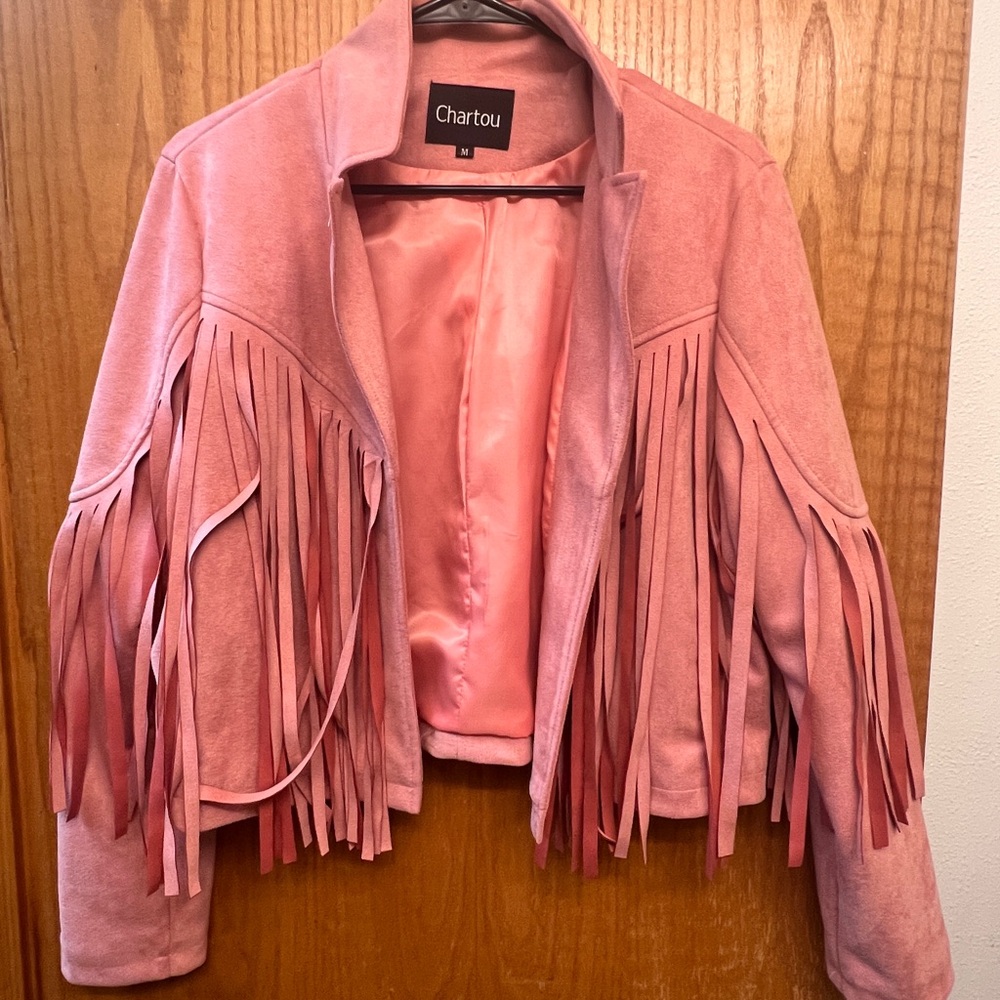 Pink Fringe Jacket